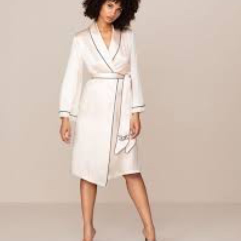 Agent Provocateur Classic Pink Dressing Gown Robe